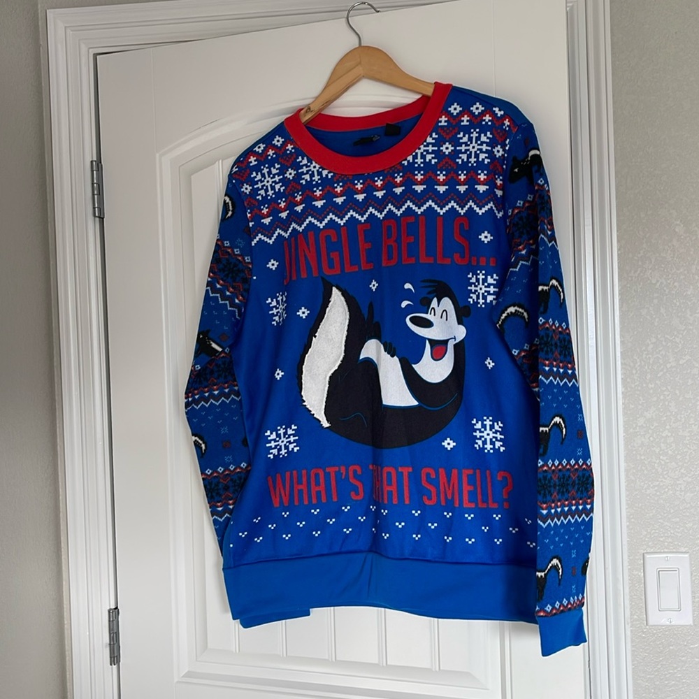 Christmas Sweater, xxl, skunk, Jingle Bells, unisex
